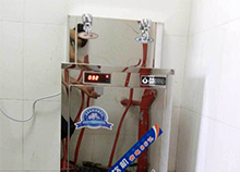 廣州精湛電子選擇安裝圣藍(lán)立式商用直飲水機(jī)